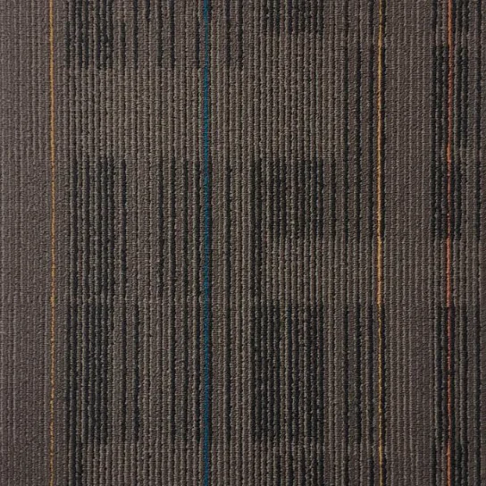 Solution Dyed Nylon Carpet Tiles With PVC Backing Commercial Carpet